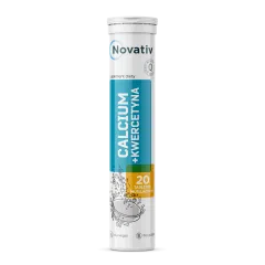 Novativ Calcium + Kwercetyna, tabletki musujące, 20 sztuk