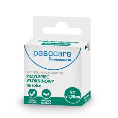 Pasocare, przylepiec włókninowy, 5 m x 1,25 cm, 1 szt. (rolka)