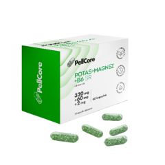 PellCore Potas + Magnez + B6 SR, kaps.twarde, 60 szt 
