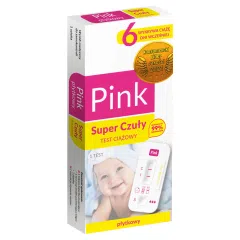 Test Ciążowy PINK Super Czuły płytkowy, 1 szt.