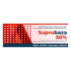 Suprobaza 50%, krem, złuszcz.,d/pięt,kolan,łokci, 30 g