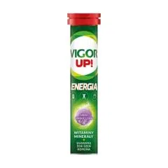 Vigor UP! Energia sm.owoce leśne, tabl.musuj., 20 szt