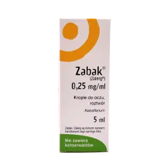 Zabak, 0,25 mg/ml, krople do oczu,(i.row),InPh,Fran, 5 ml