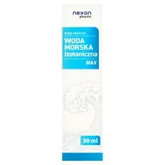 Woda morska, izotoniczna, MAX, spray do nosa, 30 ml