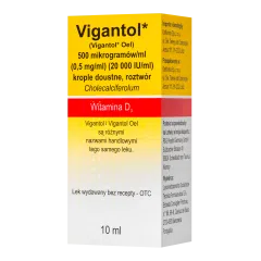 Vigantol,500mcg/ml(20 000IU/ml)krop.dou(i.rów)Delf,Niem,10ml