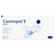 Cosmopor E, plastry opatrunkowe jałowe, 20 x 8 cm, 25 szt.