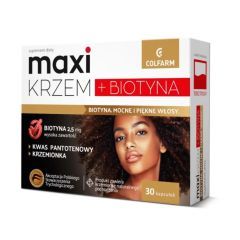 Maxi Krzem + Biotyna, kapsułki twarde, 30 szt.