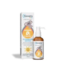 Novativ Kids Witamina D3 w kroplach, 20 ml