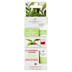 Flos-Lek Pharma, żel do powiek i pod oczy, ze świetlikiem i herbatą, 15 ml