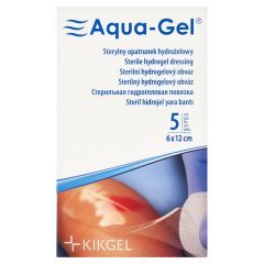 Aqua-Gel, sterylny opatrunek hydrożelowy, 6 x 12 cm, 1 szt.