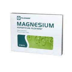 Magnesium Asparticum Filofarm,40mg Mg2+,tabl.,50szt,bl(2x25)
