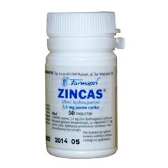 Zincas, 5,5 mg jon&oacute;w cynku, tabletki, 50 szt.