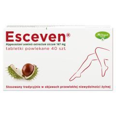 Esceven, 167 mg, tabletki powlekane, 40 szt.