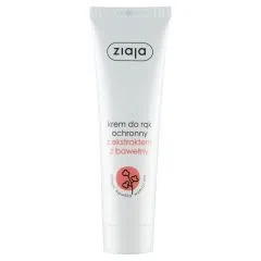Ziaja, krem do rąk ochronny z ekstraktem z bawełny, 100 ml