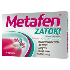 Metafen Zatoki, 200 mg+30 mg, tabletki powlekane, 10 szt.