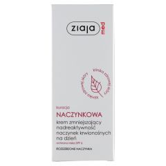 Ziaja Med Kuracja Naczynkowa, krem zmniejszający nadreaktywność naczynek, na dzień, 50 ml