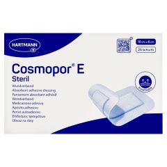 Cosmopor E, plastry opatrunkowe jałowe, 10 x 6 cm, 25 szt.