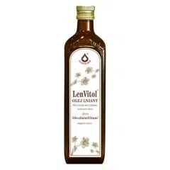 LenVitol olej lniany,tlocz.na zimno,(LenVitol budwig.), 1 l