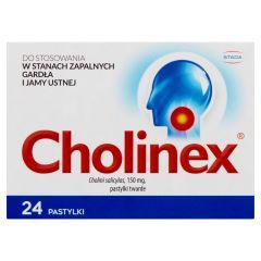 Cholinex, 150 mg, pastylki do ssania, 24 szt.
