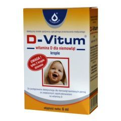 D-Vitum, witamina D dla niemowląt, 6 ml (krople)
