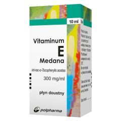 Vitaminum E, (300 mg / ml), krople, 10 ml (Medana)