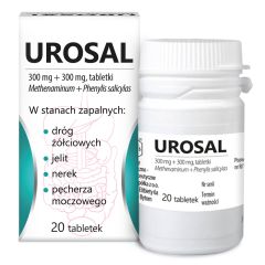 Urosal, 300 mg+300 mg, tabl., 20 szt