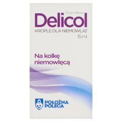 Delicol, krople dla niemowląt, 15 ml