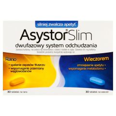 Asystor Slim, tabletki, 60 szt. (30 szt. na rano + 30 szt. na wieczór)