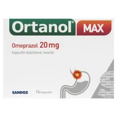 Ortanol Max, 20 mg, kapsułki dojelitowe twarde, 14 szt.