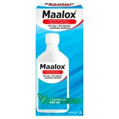 Maalox, (35 mg+40mg)/ml, zawiesina doustna, 250 ml