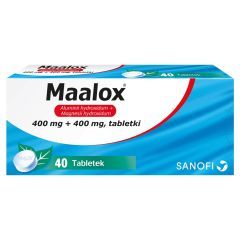 Maalox, 400 mg+400 mg, tabletki, 40 szt.
