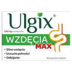 Ulgix Wzdęcia Max, kapsułki miękkie, 15 szt.