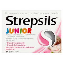 Strepsils Junior, pastylki, 24 szt.