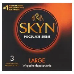 Skyn Large, nielateksowe prezerwatywy, 3 szt.