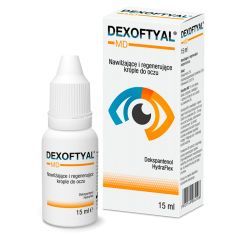 Dexoftyal MD, nawilżające i regenerujące krople do oczu, 15 ml