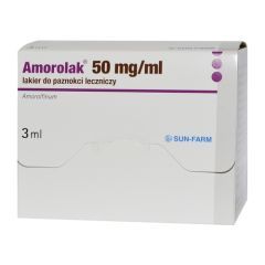 Amorolak, 50 mg/ml, lakier do paznokci leczniczy, 3 ml (1 butelka)