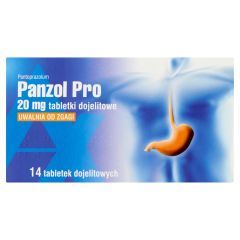 Panzol Pro, 20 mg, tabletki dojelitowe, 14 szt.