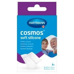 Cosmos Soft Silicone, plastry opatrunkowe z silikonem, 8 szt.