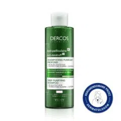Vichy Dercos K., szampon przeciwłupieżowy, do tłustej skóry głowy, 250ml