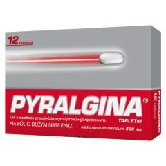 Pyralgina, 500 mg, tabletki, 12 szt.