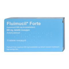Fluimucil Forte, 600 mg, tabl.musuj.,(i.row),Delf,Belg,10szt
