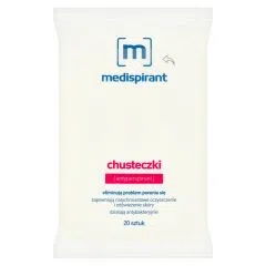 Medispirant, antyperspirant, chusteczki, 20 szt.