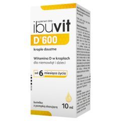 Ibuvit D 600, krople doustne, 10 ml