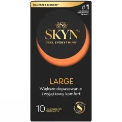 Skyn Large, nielateksowe prezerwatywy, 10 szt.