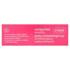 Ziaja MintPerfekt Sensitiv, pasta do zębów zmniejszająca nadwrażliwość, 75ml