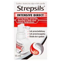 Strepsils Intensive Direct, aerozol do stosowania w jamie ustnej, 15 ml