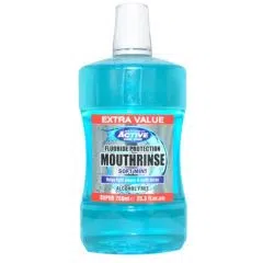 Active Soft Mint, płyn do płukania jamy ustnej z fluorem, bez alkoholu, 750 ml