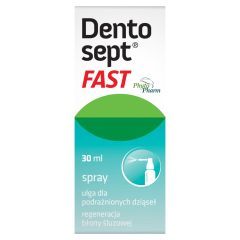 Dentosept Fast, ulga dla podrażnionych dziąseł, spray, 30 ml