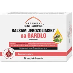 Produkty Bonifraterskie, Balsam Jerozolimski na gardło, pastylki do ssania, 16 szt.