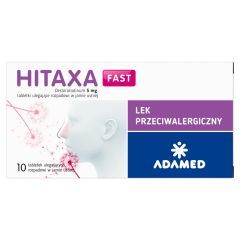 Hitaxa Fast, 5 mg, tabletki ulegające rozpadowi w jamie ustnej, 10 sztuk